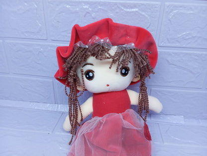 MUÑECA VESTIDO ROJO