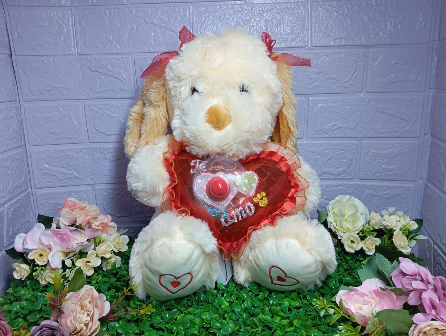 PERRITA DULZURA CON CORAZON ASPA RED