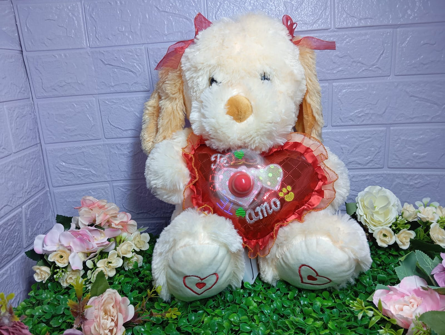 PERRITA DULZURA CON CORAZON ASPA RED