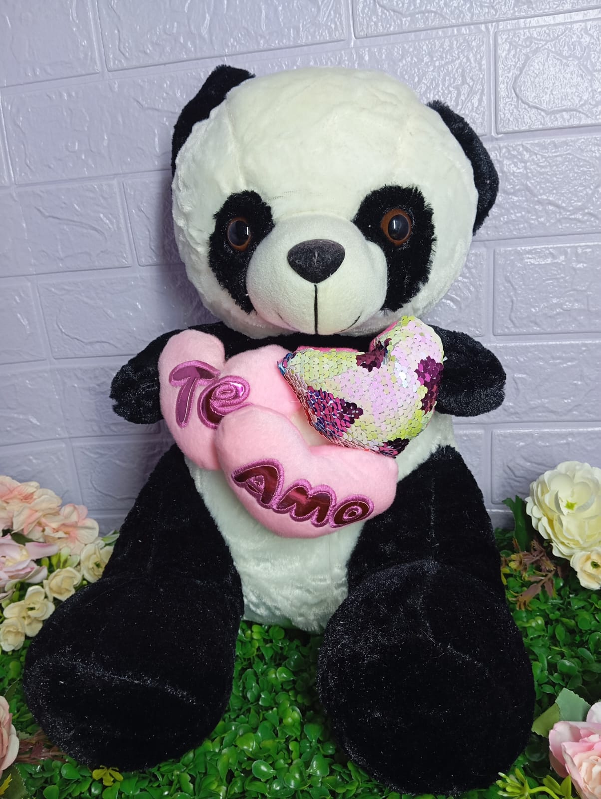 PANDA TRES CORAZONES